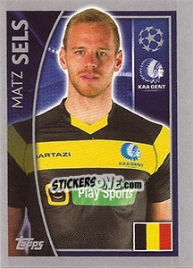 Sticker Matz Sels - UEFA Champions League 2015-2016 n. 537 - Topps