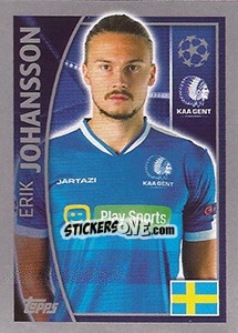Sticker Erik Johansson - UEFA Champions League 2015-2016 n. 541 - Topps