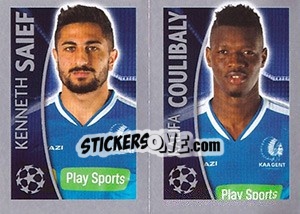 Sticker Kenneth Saief / Kalifa Coulibaly - UEFA Champions League 2015-2016 - Topps