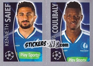 Sticker Kenneth Saief / Kalifa Coulibaly - UEFA Champions League 2015-2016 n. 550 - Topps