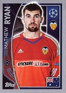 Sticker Mathew Ryan - UEFA Champions League 2015-2016 n. 552 - Topps
