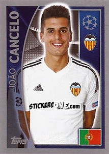 Sticker João Cancelo - UEFA Champions League 2015-2016 n. 553 - Topps