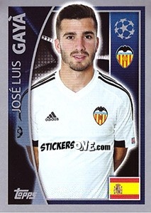 Sticker José Luis Gayà - UEFA Champions League 2015-2016 n. 554 - Topps