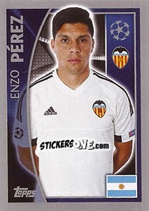 Sticker Enzo Pérez - UEFA Champions League 2015-2016 n. 557 - Topps