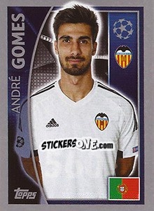 Sticker André Gomes - UEFA Champions League 2015-2016 n. 560 - Topps
