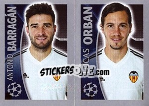 Sticker Antonio Barragán / Lucas Orban - UEFA Champions League 2015-2016 - Topps