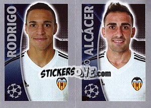 Sticker Rodrigo Moreno / Paco Alcácer - UEFA Champions League 2015-2016 - Topps