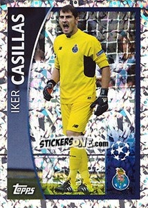Sticker Iker Casillas - UEFA Champions League 2015-2016 n. 570 - Topps