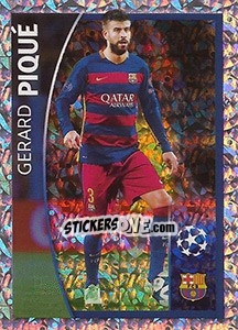 Figurina Gerard Piqué - UEFA Champions League 2015-2016 - Topps