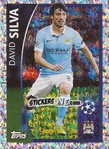 Sticker David Silva - UEFA Champions League 2015-2016 n. 578 - Topps