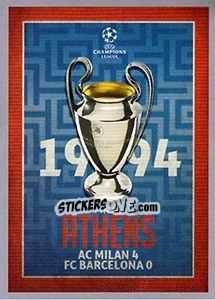 Sticker UEFA Champions League Final 1993-94 - UEFA Champions League 2015-2016 n. 586 - Topps