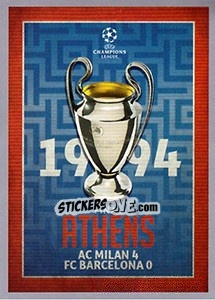 Sticker UEFA Champions League Final 1993-94 - UEFA Champions League 2015-2016 - Topps