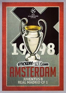 Sticker UEFA Champions League Final 1997-98 - UEFA Champions League 2015-2016 n. 590 - Topps