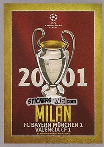 Sticker UEFA Champions League Final 2000-01 - UEFA Champions League 2015-2016 n. 593 - Topps