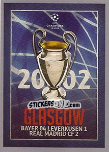 Cromo UEFA Champions League Final 2001-02