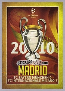 Sticker UEFA Champions League Final 2009-10