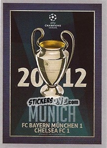 Sticker UEFA Champions League Final 2011-12
