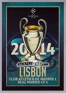 Sticker UEFA Champions League Final 2013-14 - UEFA Champions League 2015-2016 - Topps