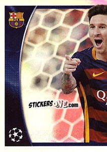 Sticker Lionel Messi - UEFA Champions League 2015-2016 n. 614 - Topps