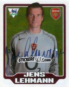 Sticker Jens Lehmann - Premier League Inglese 2005-2006 n. 9 - Merlin