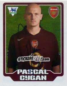 Sticker Pascal Cygan - Premier League Inglese 2005-2006 n. 13 - Merlin