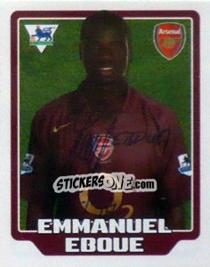 Sticker Emmanuel Eboue - Premier League Inglese 2005-2006 - Merlin