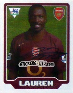 Sticker Lauren - Premier League Inglese 2005-2006 n. 15 - Merlin