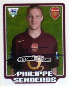 Sticker Philippe Senderos - Premier League Inglese 2005-2006 - Merlin