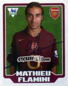 Sticker Mathieu Flamini - Premier League Inglese 2005-2006 n. 19 - Merlin