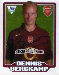 Sticker Dennis Bergkamp - Premier League Inglese 2005-2006 n. 24 - Merlin