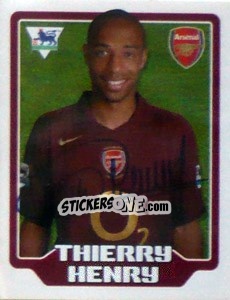 Sticker Thierry Henry - Premier League Inglese 2005-2006 n. 25 - Merlin