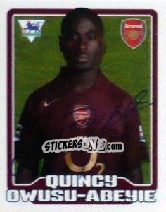 Cromo Quincy Owusu-Abeyie - Premier League Inglese 2005-2006 n. 26 - Merlin