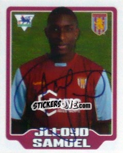 Sticker Jlloyd Samuel - Premier League Inglese 2005-2006 - Merlin