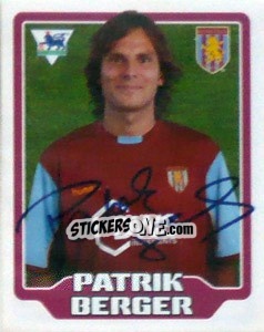 Sticker Patrik Berger - Premier League Inglese 2005-2006 n. 44 - Merlin