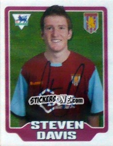 Figurina Steven Davis - Premier League Inglese 2005-2006 - Merlin