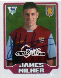 Sticker James Milner - Premier League Inglese 2005-2006 n. 49 - Merlin