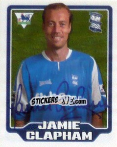 Figurina Jamie Clapham - Premier League Inglese 2005-2006 - Merlin