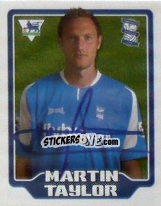Figurina Martin Taylor - Premier League Inglese 2005-2006 - Merlin
