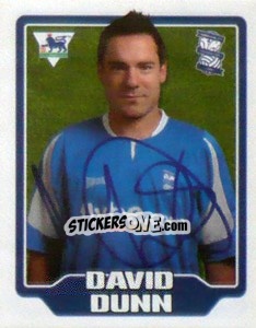 Sticker David Dunn - Premier League Inglese 2005-2006 - Merlin