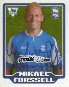 Figurina Mikael Forssell - Premier League Inglese 2005-2006 - Merlin