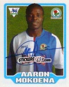 Sticker Aaron Mokoena - Premier League Inglese 2005-2006 n. 92 - Merlin