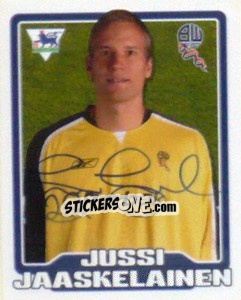 Cromo Jussi Jaaskelainen - Premier League Inglese 2005-2006 - Merlin