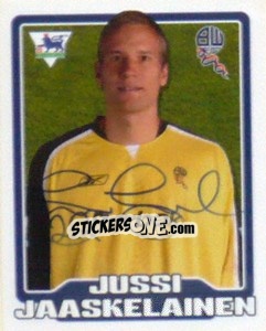 Sticker Jussi Jaaskelainen - Premier League Inglese 2005-2006 n. 112 - Merlin