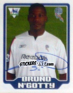 Cromo Bruno N'Gotty - Premier League Inglese 2005-2006 - Merlin