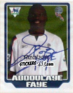 Cromo Abdoulaye Faye - Premier League Inglese 2005-2006 n. 119 - Merlin