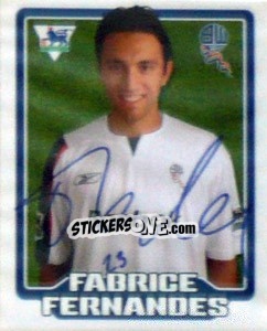 Cromo Fabrice Fernandes - Premier League Inglese 2005-2006 n. 120 - Merlin