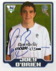 Figurina Joey O'Brien - Premier League Inglese 2005-2006 - Merlin