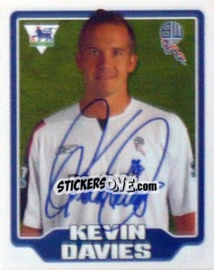 Figurina Kevin Davies - Premier League Inglese 2005-2006 - Merlin