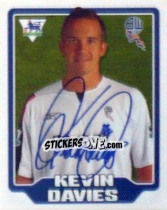Sticker Kevin Davies - Premier League Inglese 2005-2006 n. 129 - Merlin