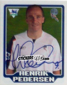 Figurina Henrik Pedersen - Premier League Inglese 2005-2006 - Merlin